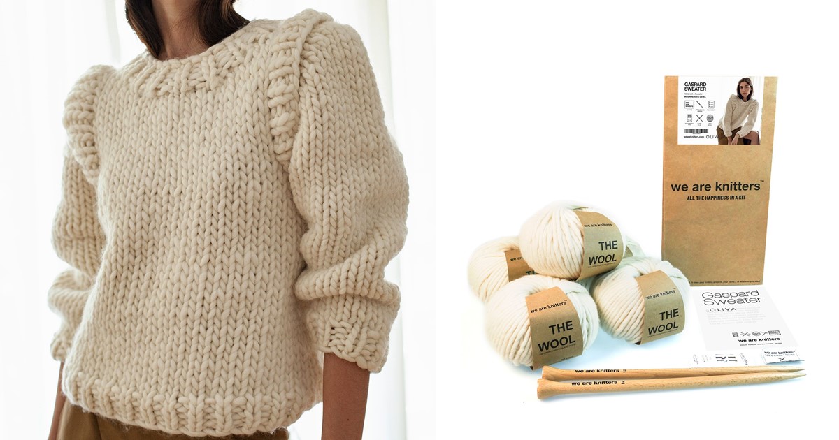 Be bold and knit your own sweater with this knitting kit - Knitinakit